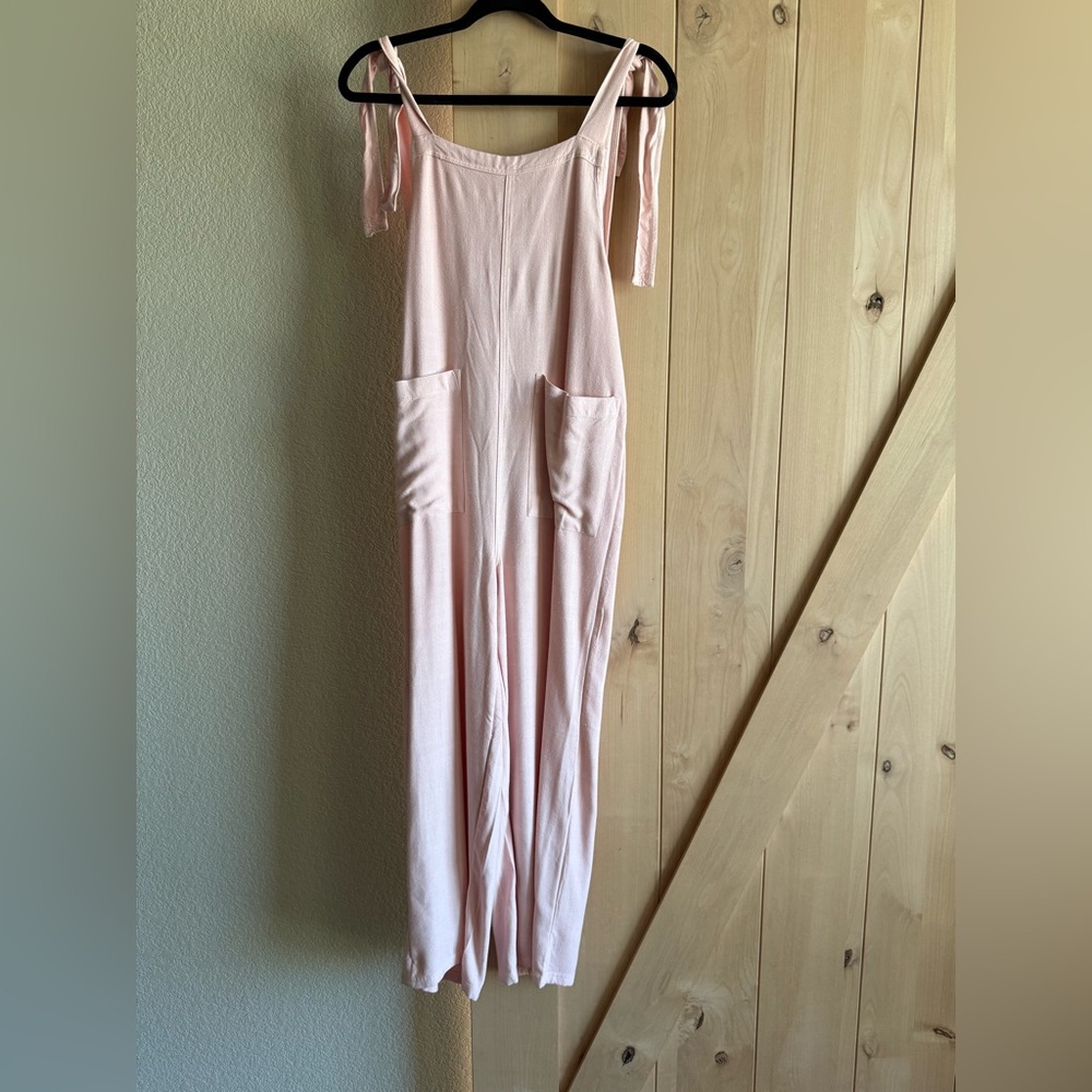 O'Neill Pink Sleeveless Jumpsuit with Wide-Leg Design